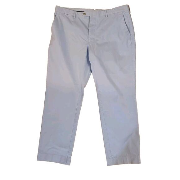 Euc HACKETT Sky Blue Sanderson Tailored Chino Pant 36R! - Picture 1 of 6